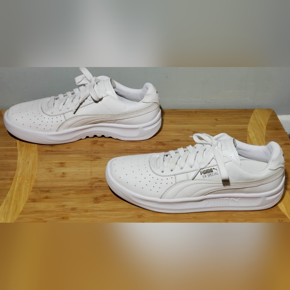 Puma GV Special Sneakers  White Leather Mens Size 9.5